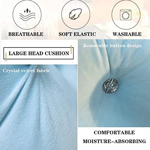 ZZYK Headboard Pillow Fleece Reading Pillow 59 Blue