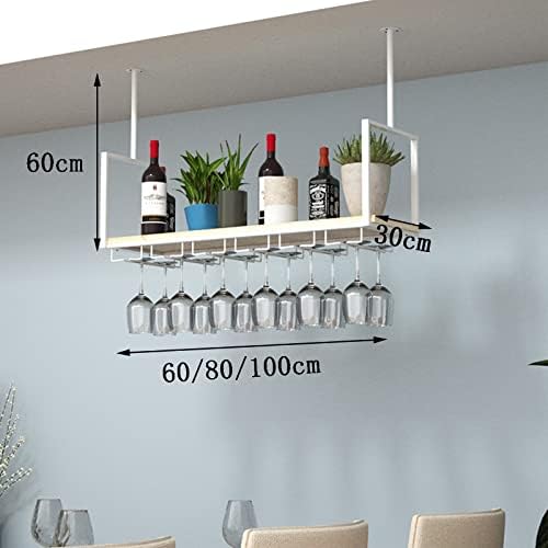 ZJDYDY Floating Ceiling Wine Glass Rack Wall Mounted Storage Shelf