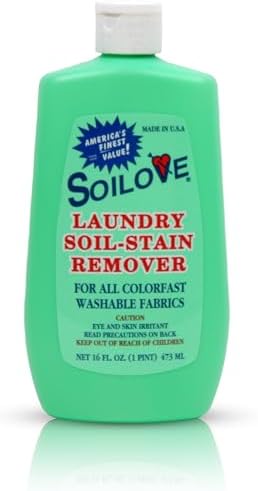 Soilove Laundry Stain Remover Liquid 6 Bottles 16oz