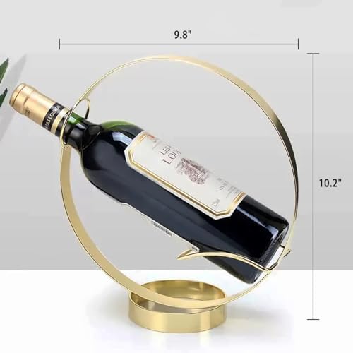 GeLive Elegant Single Wine Bottle Holder Stand