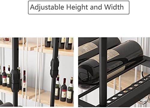 Suuim Wall-Mounted Wine Rack with Glass Holder 1