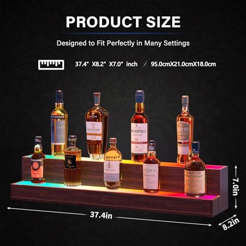Cubehom 38 Inch LED Bar Display Shelf with Remote Control and App