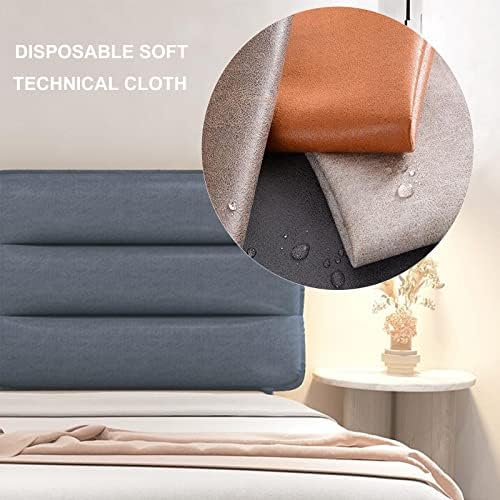 ZZYK Headboard Pillow Backrest Large Upholstered Bed Cushion for Reading Comfort