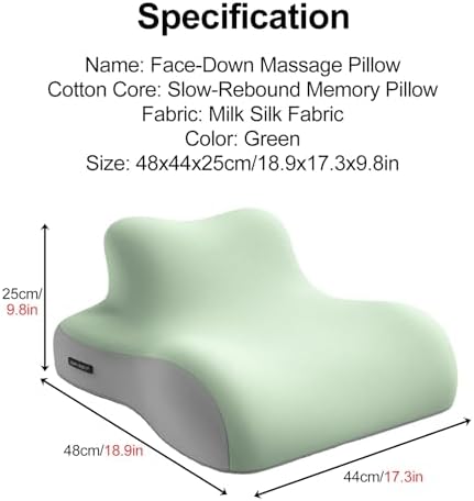 WAHHWF Face Down Massage Pillow Memory Foam with Slow Rebound
