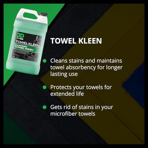 3D Towel Kleen Microfiber Detergent - 1 Gallon