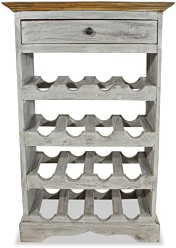 ZQQLVOO Freestanding Wine Rack with Drawer