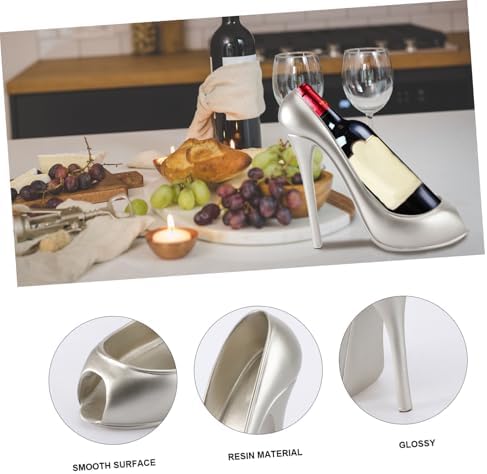 WINOMO Freestanding Wine Bottle Holder with High Heel Design 1