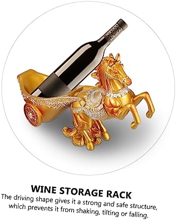PRETYZOOM Red Industrial Wine Rack for Desktop and Bar