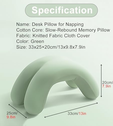 WAHHWF Face Down Massage Pillow with Memory Foam and Removable Cover