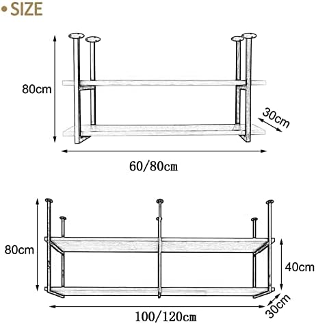 XONJEMU Wine Glass Rack Ceiling Storage Holder
