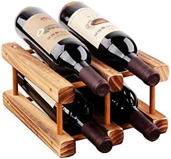 Freestanding Wine Holder Wooden Space-Saving Rack