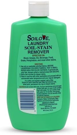 Soilove Laundry Stain Remover Liquid 6 Bottles 16oz