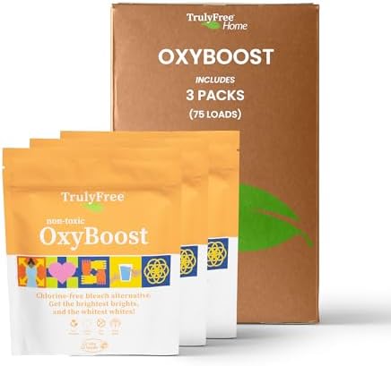 OxyBoost Oxygen Whitener Stain Remover Laundry Detergent Powder - 3 Pack