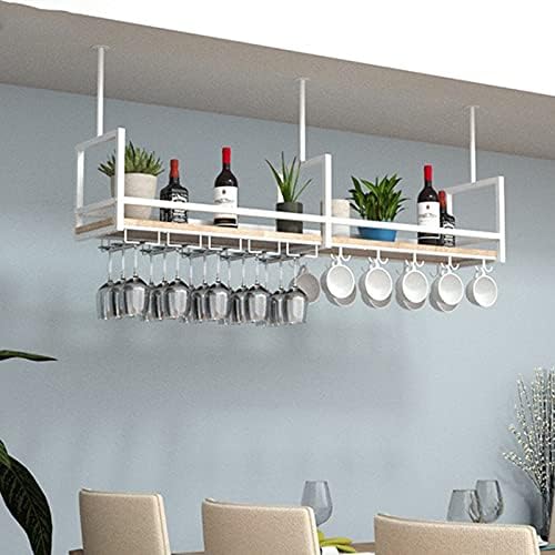 Suuim Wall-Mounted Wine Rack with Goblet Holder
