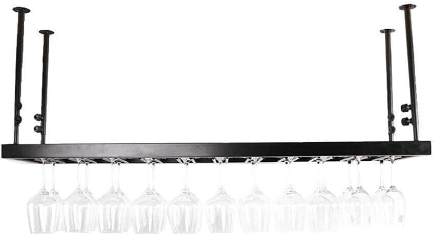 Creative Wine Glass Rack Metal Holder for Home Bar 60x30cm Black Copper