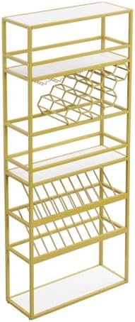 AiStarlink 7-Layer Wine Rack with LED Light and Glass Display 1