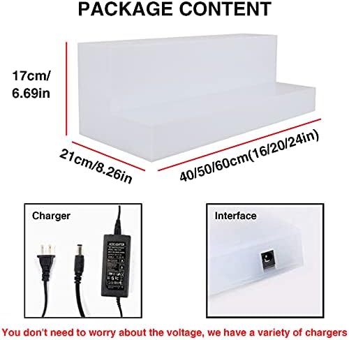 TOYOCC 2 Tier LED Liquor Shelf with Remote Control 1