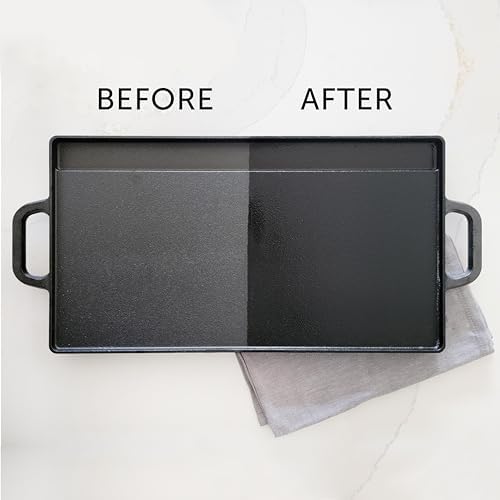 CARON DOUCET Cast Iron Cleaning Set 8oz Seasoning Oil Soap