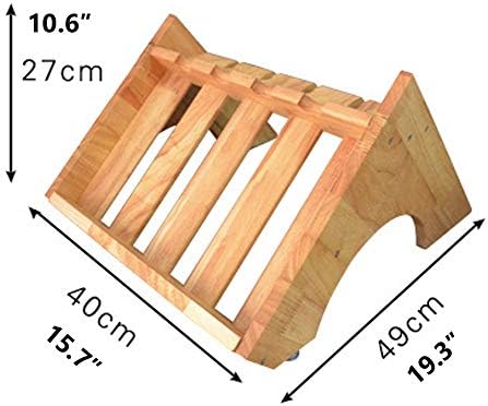 REMIGHTELY Bright Wooden 4-Bottle Freestanding Wine Rack