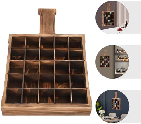 Eapmic Wall-Mounted Wine Glass Rack with 25 Compartments