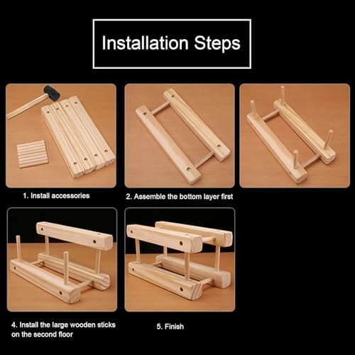 Premium Wooden Freestanding Wine Rack Organizer