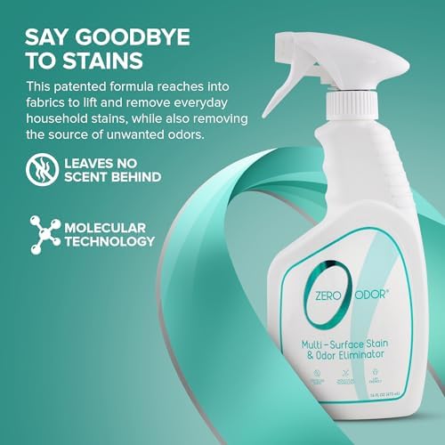 Zero Odor Multi-Surface Stain Remover Odor Eliminator 16oz 1