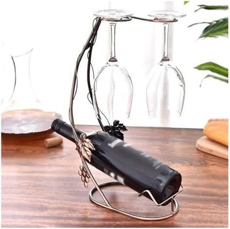 OXOAMP Freestanding Wine Rack with Glass Holder