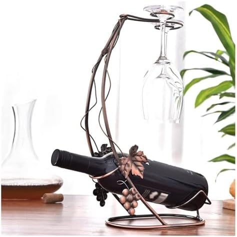 OXOAMP Freestanding Wine Rack with Glass Holder