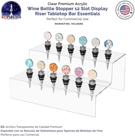 Marketing Holders 12 Slot Wine Stopper Display Stand