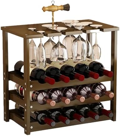 Comepa 4 Tier Freestanding Wine Rack 20 Bottle Capacity