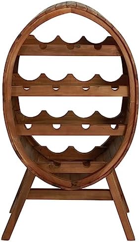 BUKSCYJS 13-Bottle Wine Rack Solid Acacia Wood