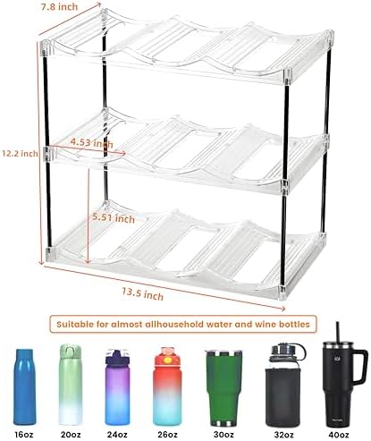 IEEK 3 Tier Wine and Water Bottle Holder