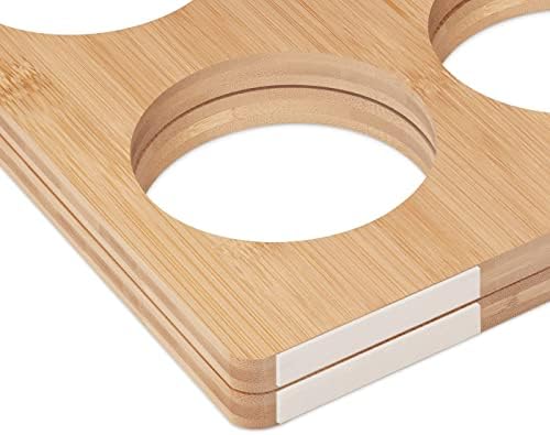Maverton Personalized Wine Rack - 6 Bottle Wooden Stand for Him