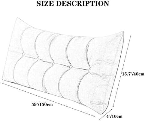ZZYK Large Back Cushion with Washable Cover 59 Inch