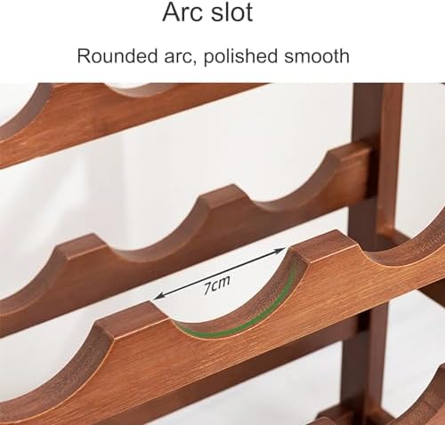 Comepa Bamboo Wine Rack 4-Tier 16-Bottle Storage