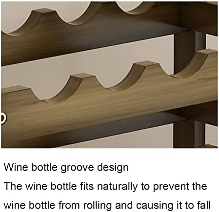 Modern Wooden Wine Rack Vertical Stackable Storage Stand