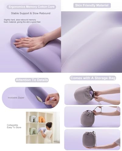 WAHHWF Face Down Massage Pillow with Memory Foam and Removable Cover