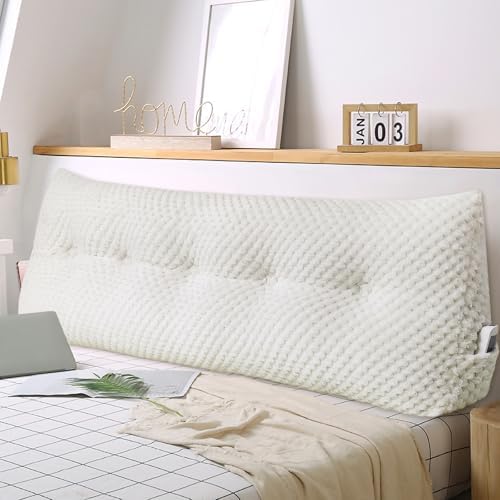 WUIOYNF Triangle Headboard Pillow with Removable Cover