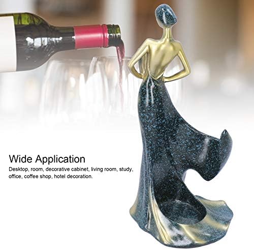 FY Elegant Girl Wine Holder Freestanding Rack for Home and Kitchen