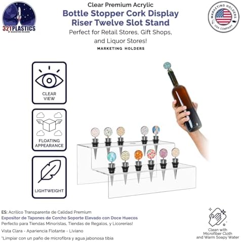 Marketing Holders 12 Slot Wine Stopper Display Stand