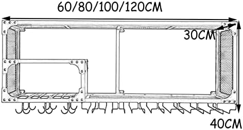 ALDEPO 80CMx30CM Wall-Mounted Wine Rack 1