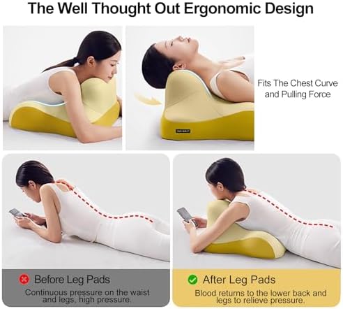 WAHHWF Face Down Massage Pillow Memory Foam with Slow Rebound