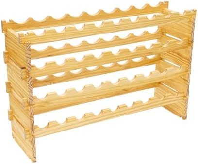 Pearington 36 Bottle Stackable Wine Rack with 4 Tiers