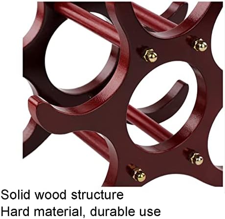 LYRWISHLTD 3 Bottle Tabletop Wine Rack Wooden Design