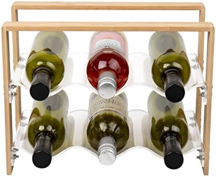 Mind Reader 6-Bottle Tabletop Wine Rack