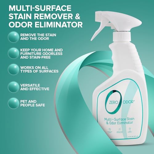 Zero Odor Multi-Surface Stain Remover Odor Eliminator 16oz 1