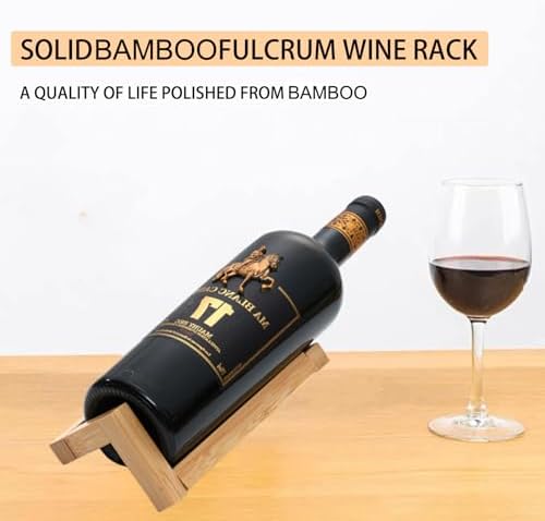 Personalized Bamboo Wine Bottle Holder Stand 1