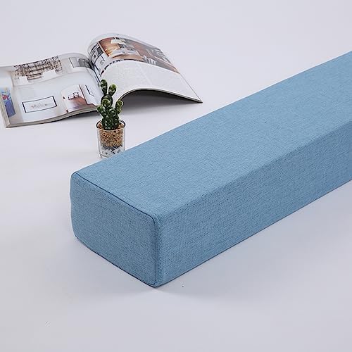 Linen Bed Gap Filler Queen King Size Blue 4x3
