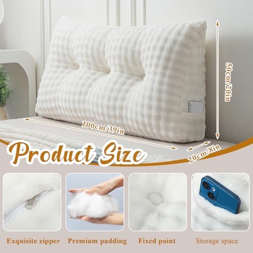 Wenqik Triangular Reading Pillow with Removable Cover