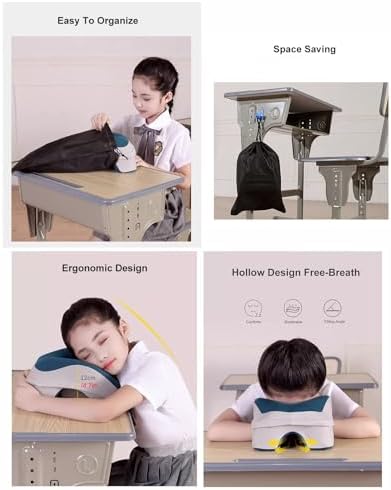 WAHHWF Nap Desk Pillow for Kids with Memory Foam 1